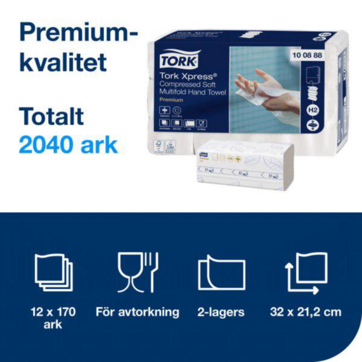 Håndtørk Tork xpress multifold H2