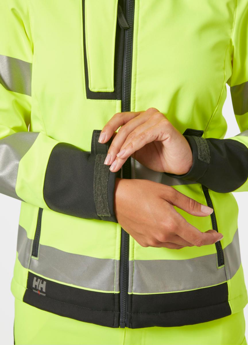 Softshelljakke dame HH Alna 2.0 HiVis kl.2 - Helly Hansen