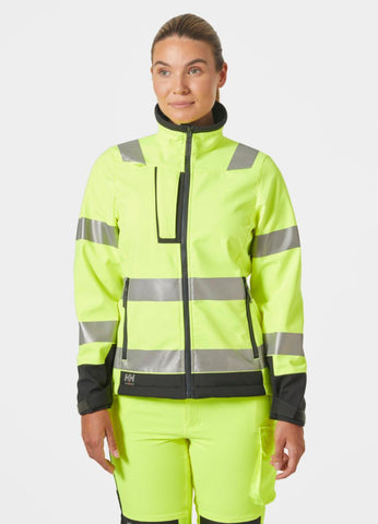Softshelljakke dame HH Alna 2.0 HiVis kl.2 - Helly Hansen