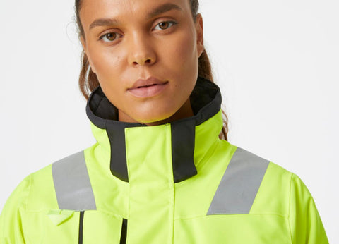Vinterjakke allværs dame HH Luna HiVis kl.2 - Helly Hansen