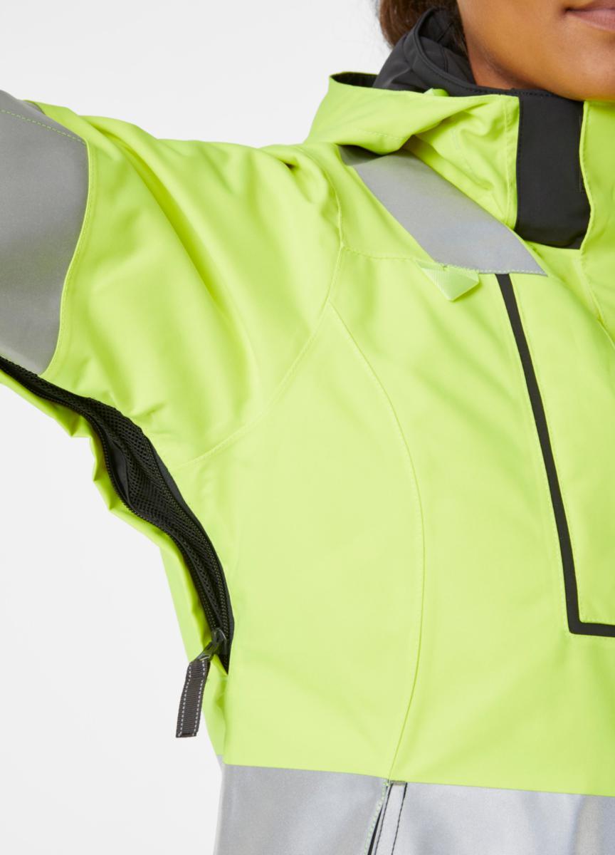 Vinterjakke allværs dame HH Luna HiVis kl.2 - Helly Hansen