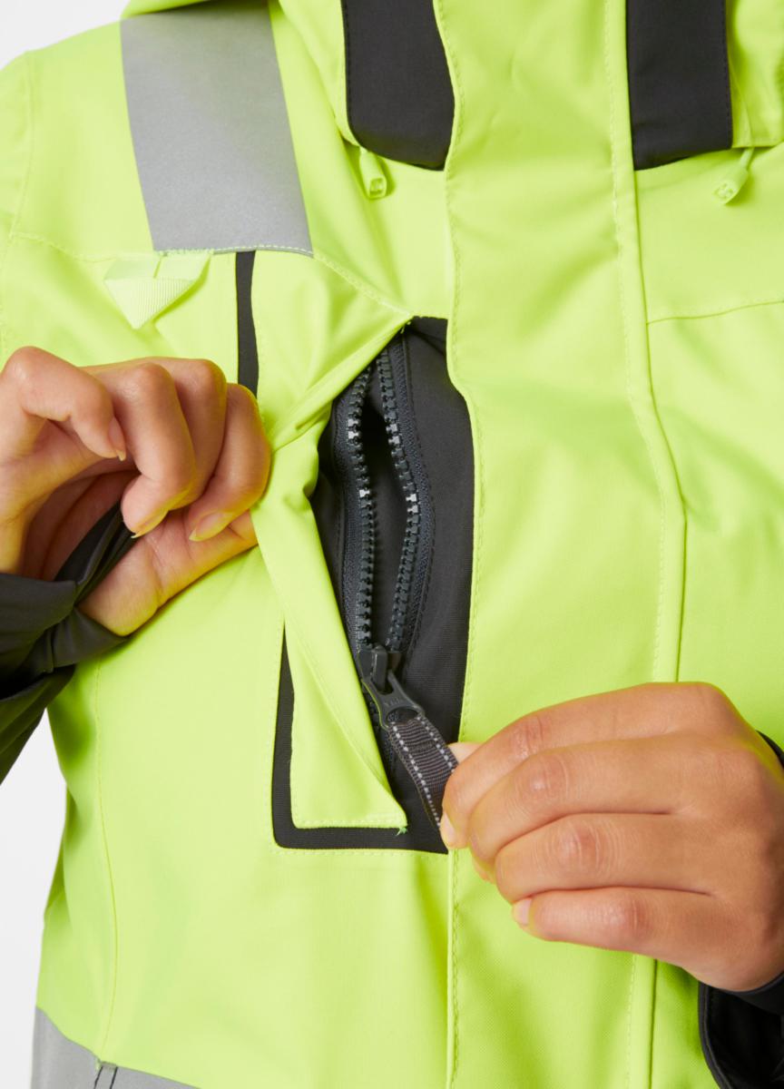 Vinterjakke allværs dame HH Luna HiVis kl.2 - Helly Hansen