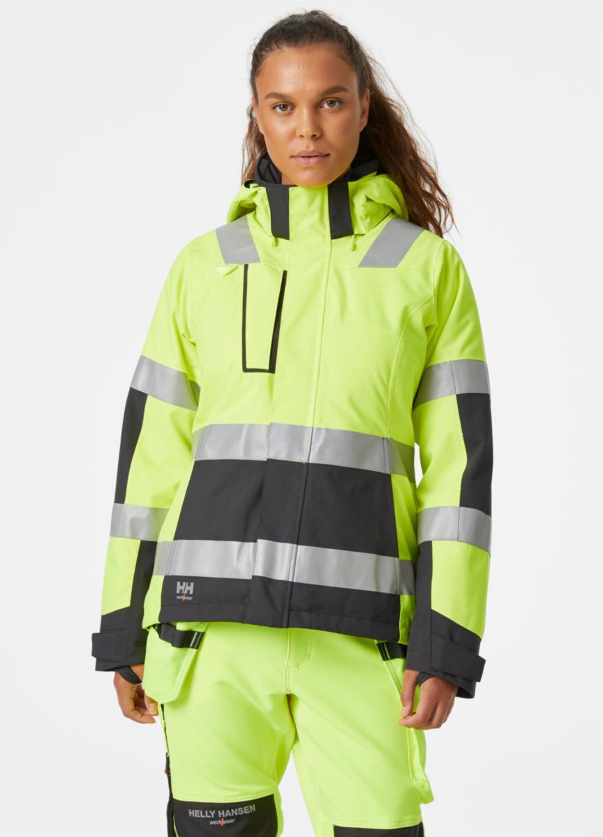 Vinterjakke allværs dame HH Luna HiVis kl.2 - Helly Hansen