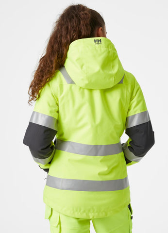 Vinterjakke allværs dame HH Luna HiVis kl.2 - Helly Hansen
