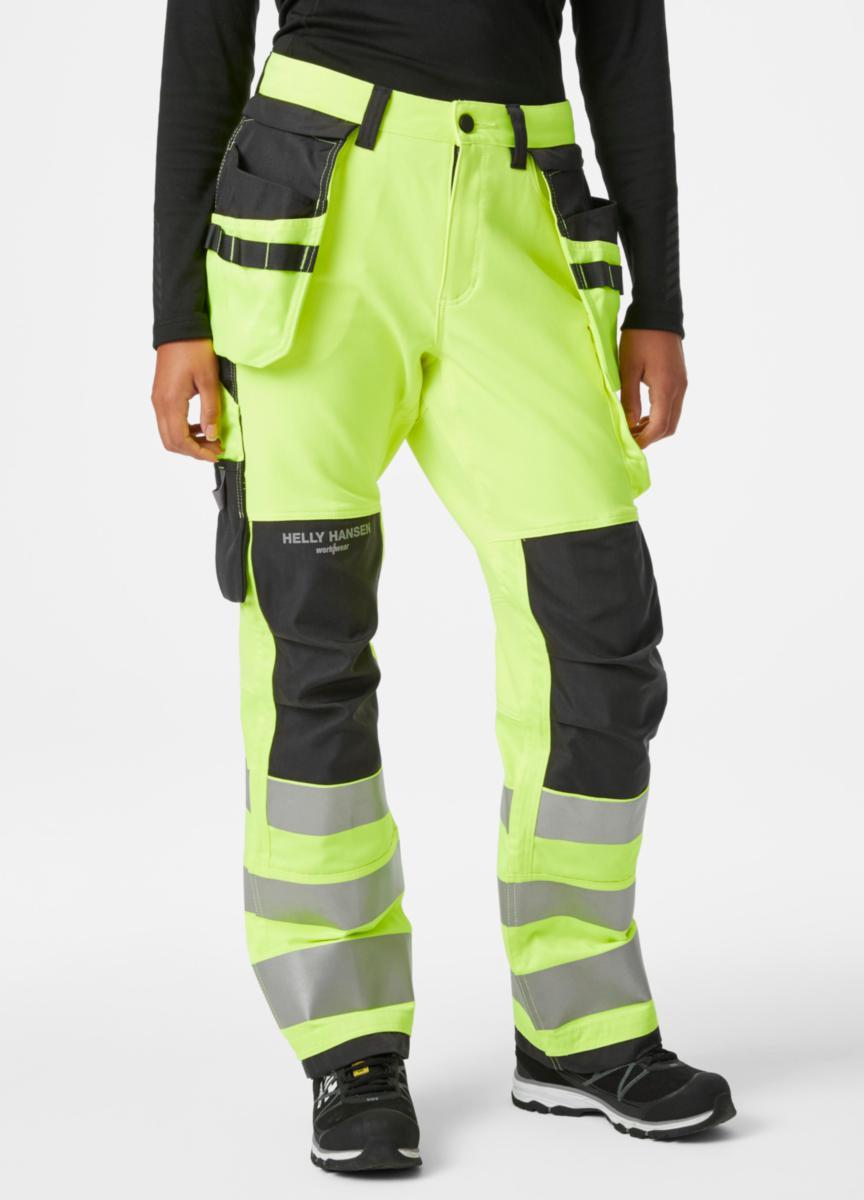 Håndverksbukse dame HH Luna HiVis kl.2 - Helly Hansen