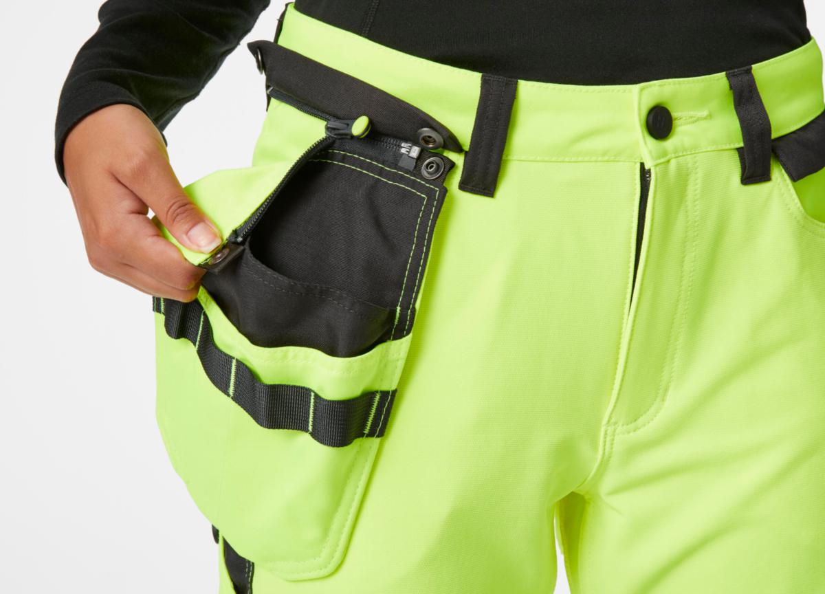 Håndverksbukse dame HH Luna HiVis kl.2 - Helly Hansen
