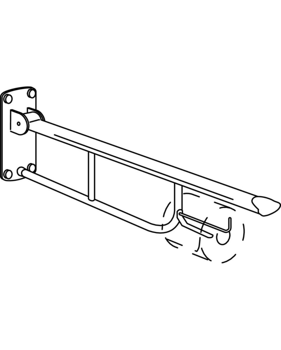 Papirholder for toalettarmstøtte - Villeroy & Boch