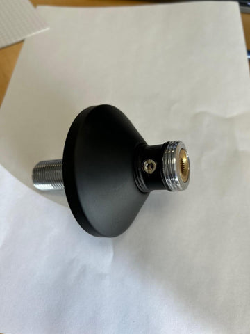 Rett nippel m/avst og dekkskive svart, Roth