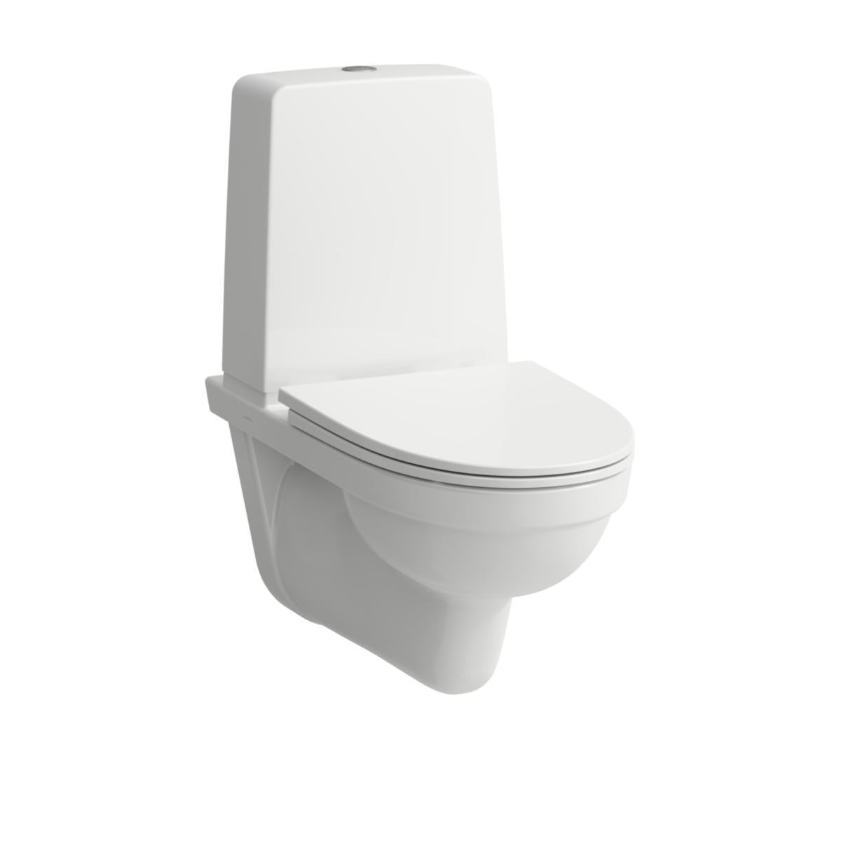 Veggtoalett Kompas m/utenpåliggende sisterne, Laufen