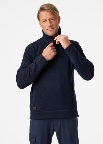 Fleecegenser strikket zip HH Kensington