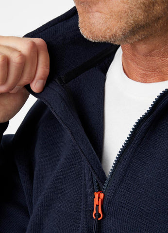 Fleecegenser strikket zip HH Kensington