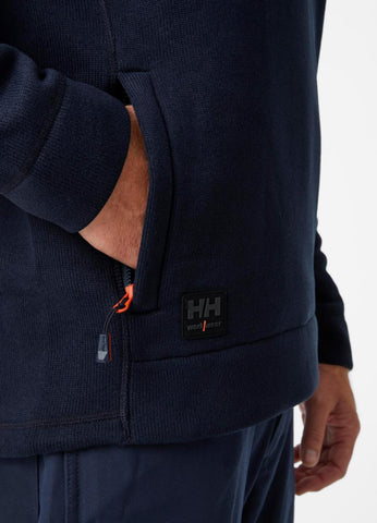 Fleecegenser strikket zip HH Kensington