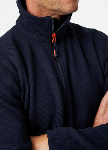Fleecegenser strikket zip HH Kensington