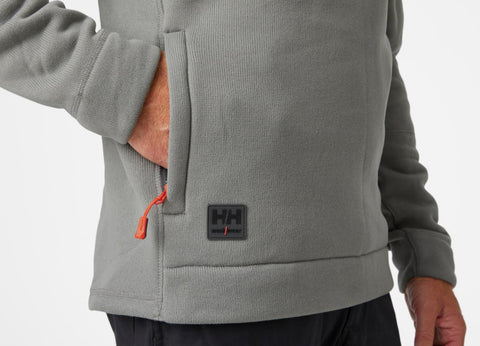 Fleecegenser strikket zip HH Kensington