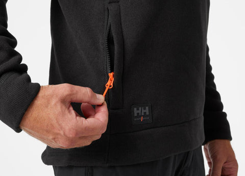 Fleecegenser strikket zip HH Kensington