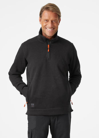 Fleecegenser strikket zip HH Kensington