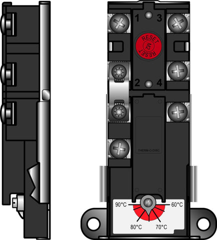 Termostat TS 2-polig, Oso