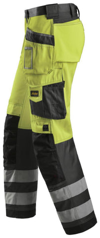 Håndverksbukse Snickers® 3233 HiVis kl.2