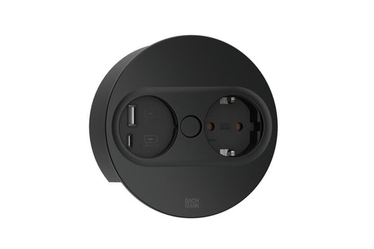 El-Uttak TWIST2 Rund1xSchuko 1xUSB A/C