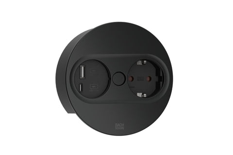 El-Uttak TWIST2 Rund1xSchuko 1xUSB A/C