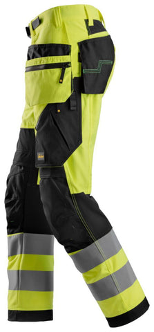 Håndverksbukse Snickers® 6932 HiVis kl.2