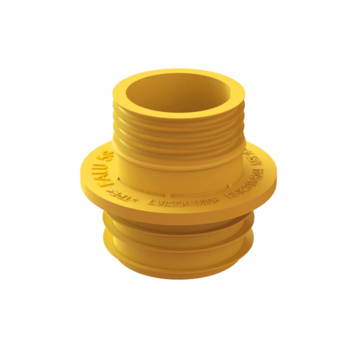 Gumminippel til SA-rør gul, Faluplast