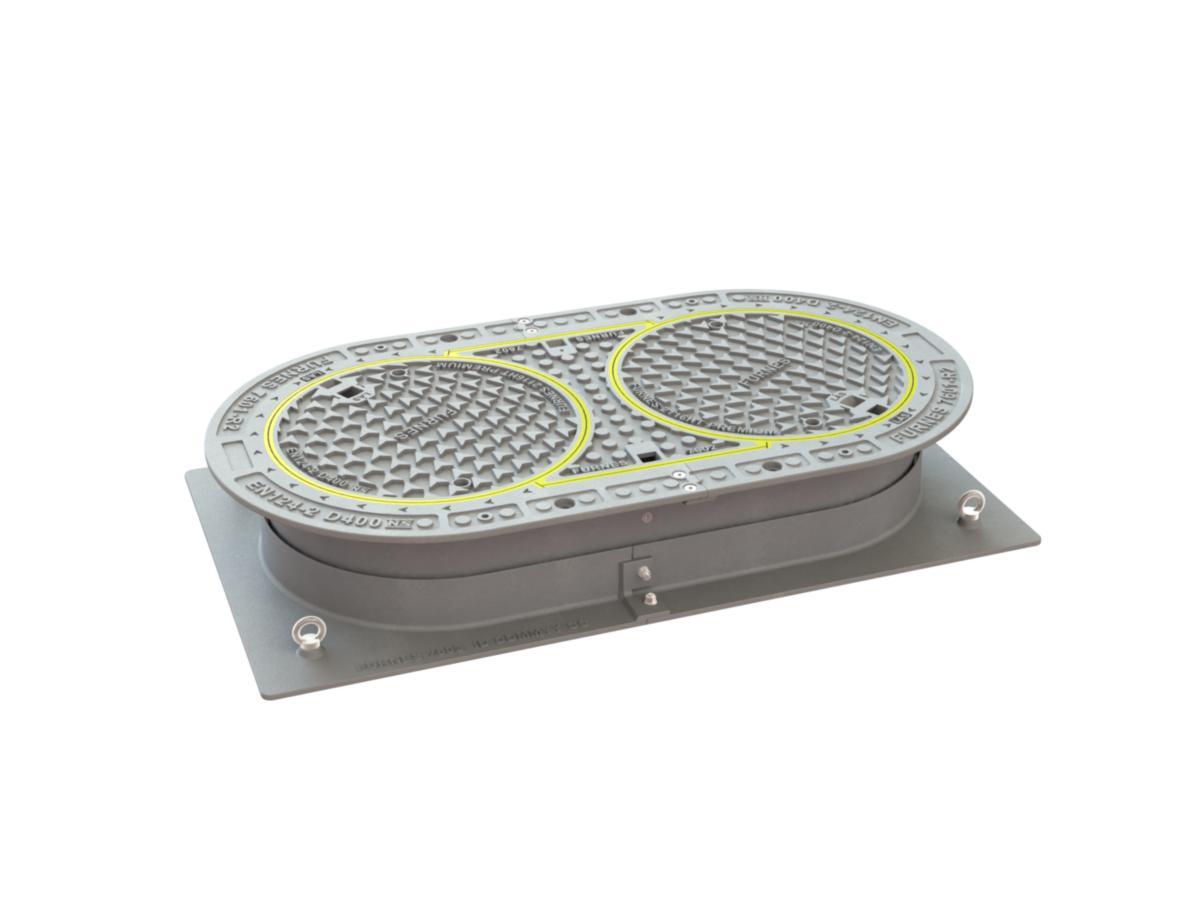 Flytende ramme med lokk f/trekkekum. TK-2 Furnes Double