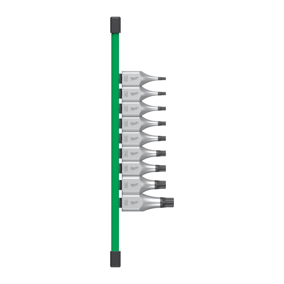 Bitspipesett Milwaukee Torx 1/2 9 deler