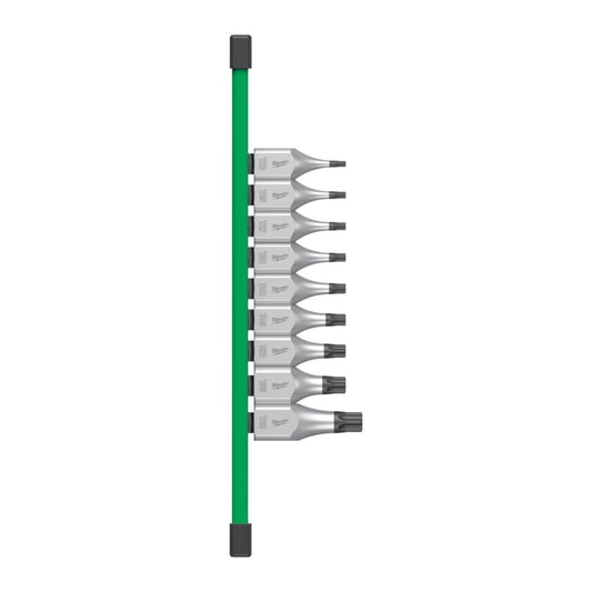 Bitspipesett Milwaukee Torx 1/2 9 deler