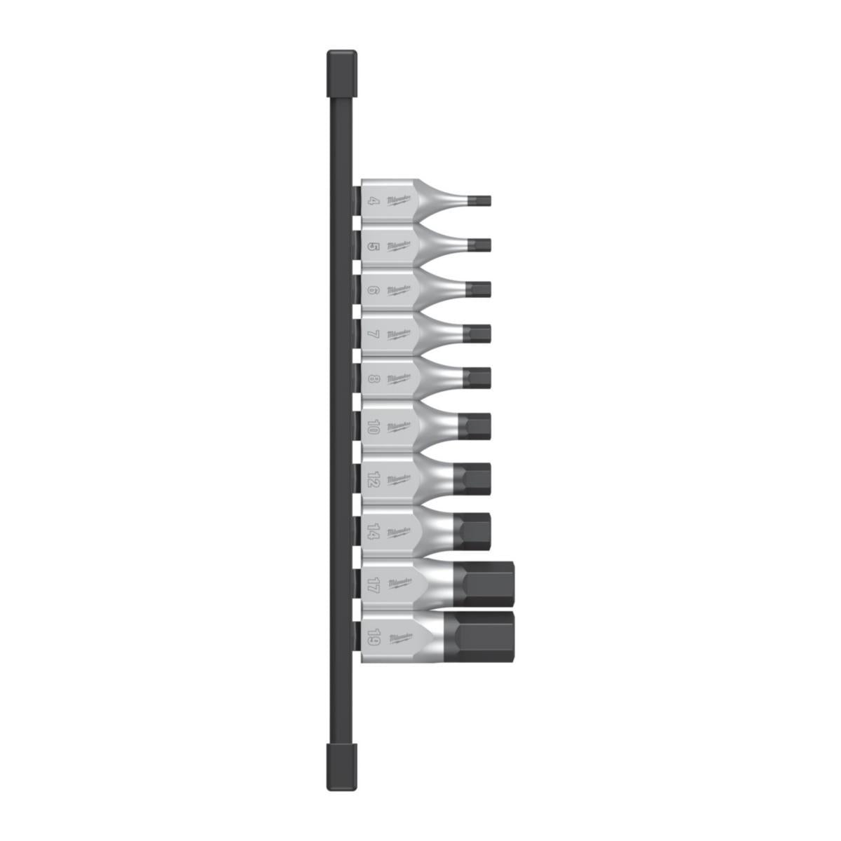 Bitspipesett Milwaukee HEX 1/2 10 deler