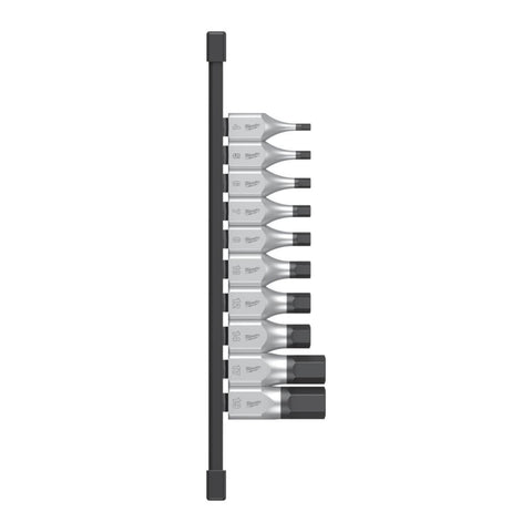 Bitspipesett Milwaukee HEX 1/2 10 deler