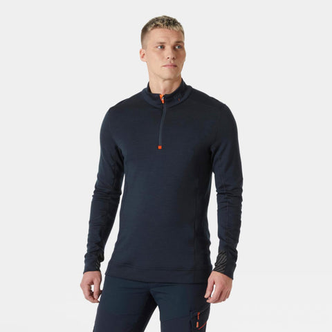 Undertrøye polo zip HH Lifa merino - Helly Hansen