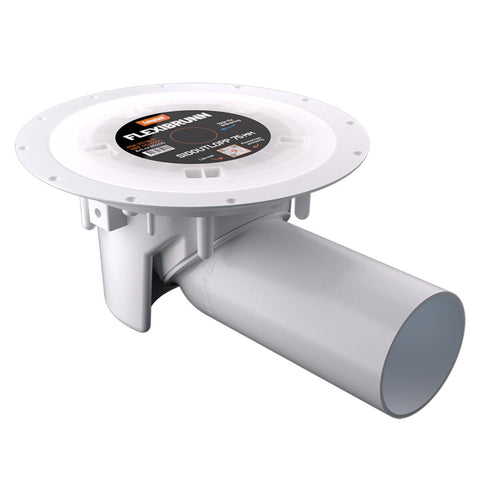 Sluk med side- og bunnutløp, Flexi, Faluplast