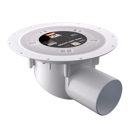 Gulvsluk Ida med sideutløp 75mm, Faluplast