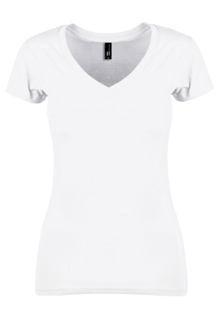 T-skjorte dame V-hals YOU® Tenerife Organic