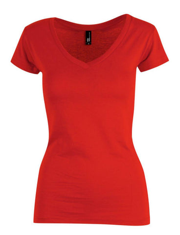 T-skjorte dame V-hals YOU® Tenerife Organic