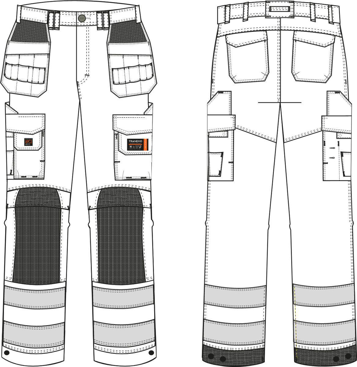 Håndverksbukse vinter Tranemo Tera TX 5852 Multinorm Windbreaker - Tranemo Workwear