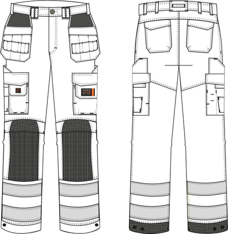 Håndverksbukse vinter Tranemo Tera TX 5852 Multinorm Windbreaker - Tranemo Workwear