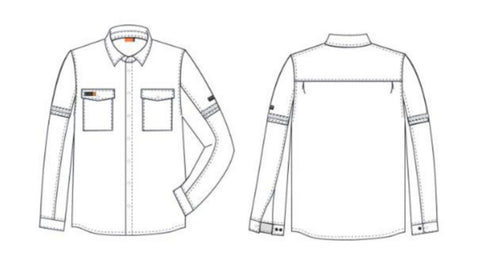 Skjorte Tranemo 5770-91 flam - Tranemo Workwear