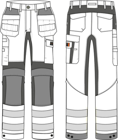 Håndverksbukse stretch Tranemo 6325 Multinorm - Tranemo Workwear