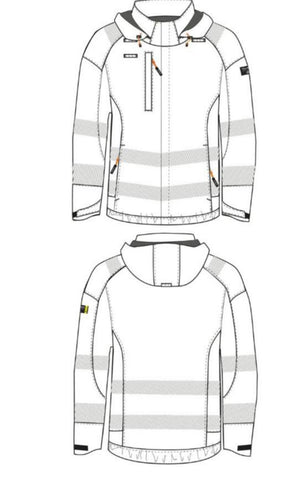 Skalljakke Tranemo 4308 HiVis kl.2