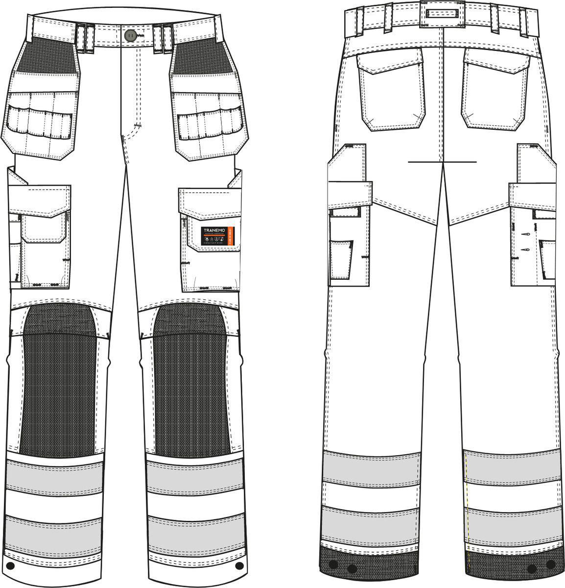 Håndverksbukse dame Tranemo Tera TX 5859 Multinorm kl.2 - Tranemo Workwear