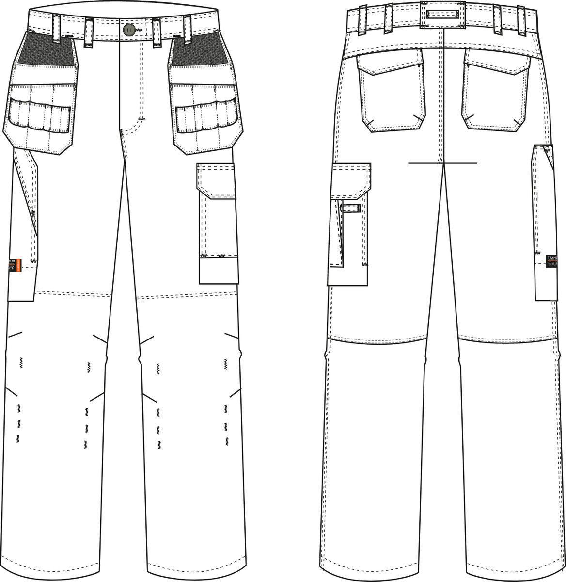Håndverksbukse Tranemo 6050 Multinorm - Tranemo Workwear