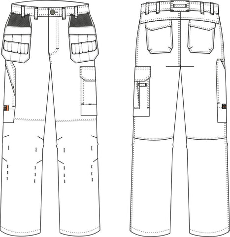Håndverksbukse Tranemo 6050 Multinorm - Tranemo Workwear