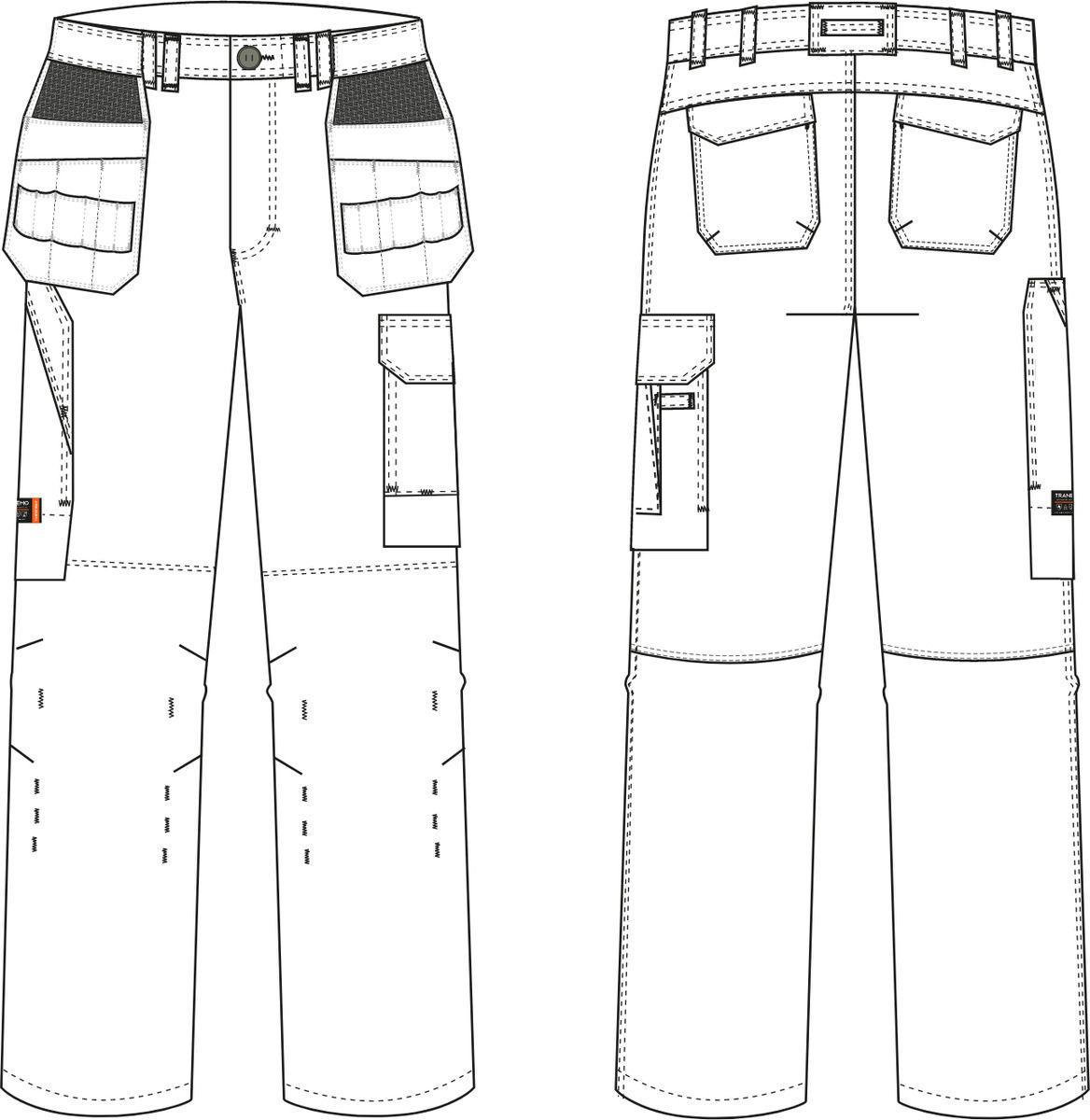 Håndverksbukse dame Tranemo 6059 Multinorm - Tranemo Workwear