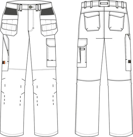 Håndverksbukse dame Tranemo 6059 Multinorm - Tranemo Workwear