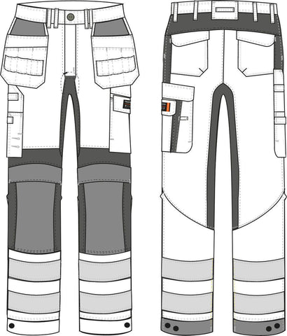 Håndverksbukse stretch Tranemo 6324 Multinorm - Tranemo Workwear