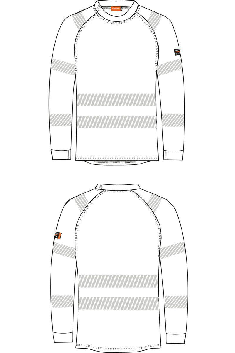 T-skjorte langermet dame Tranemo 5094 Multinorm - Tranemo Workwear