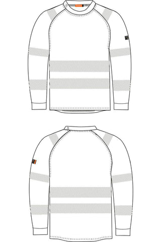 T-skjorte langermet Tranemo 5084 Multinorm - Tranemo Workwear