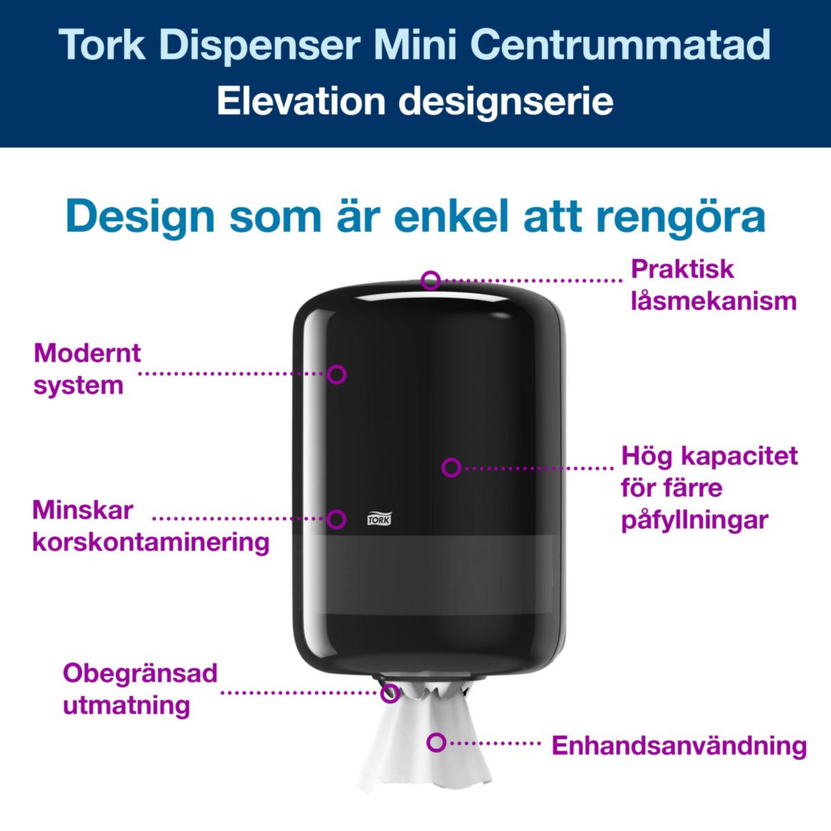 Dispenser senterrull Tork